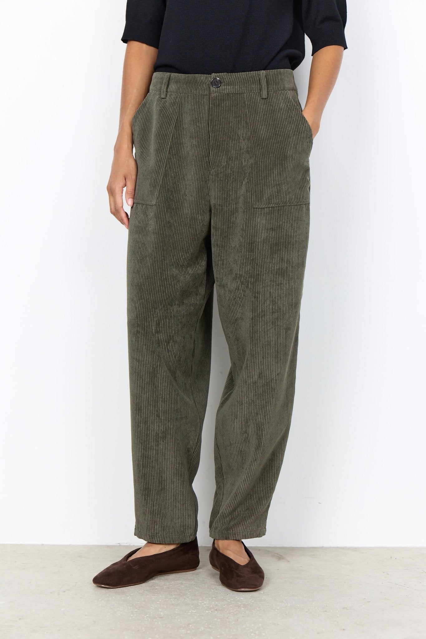 picture of SoyaConcept BINDI 20 Trousers -Dark Green - Number Two - womens - fashion - clothing - SoyaConcept 2