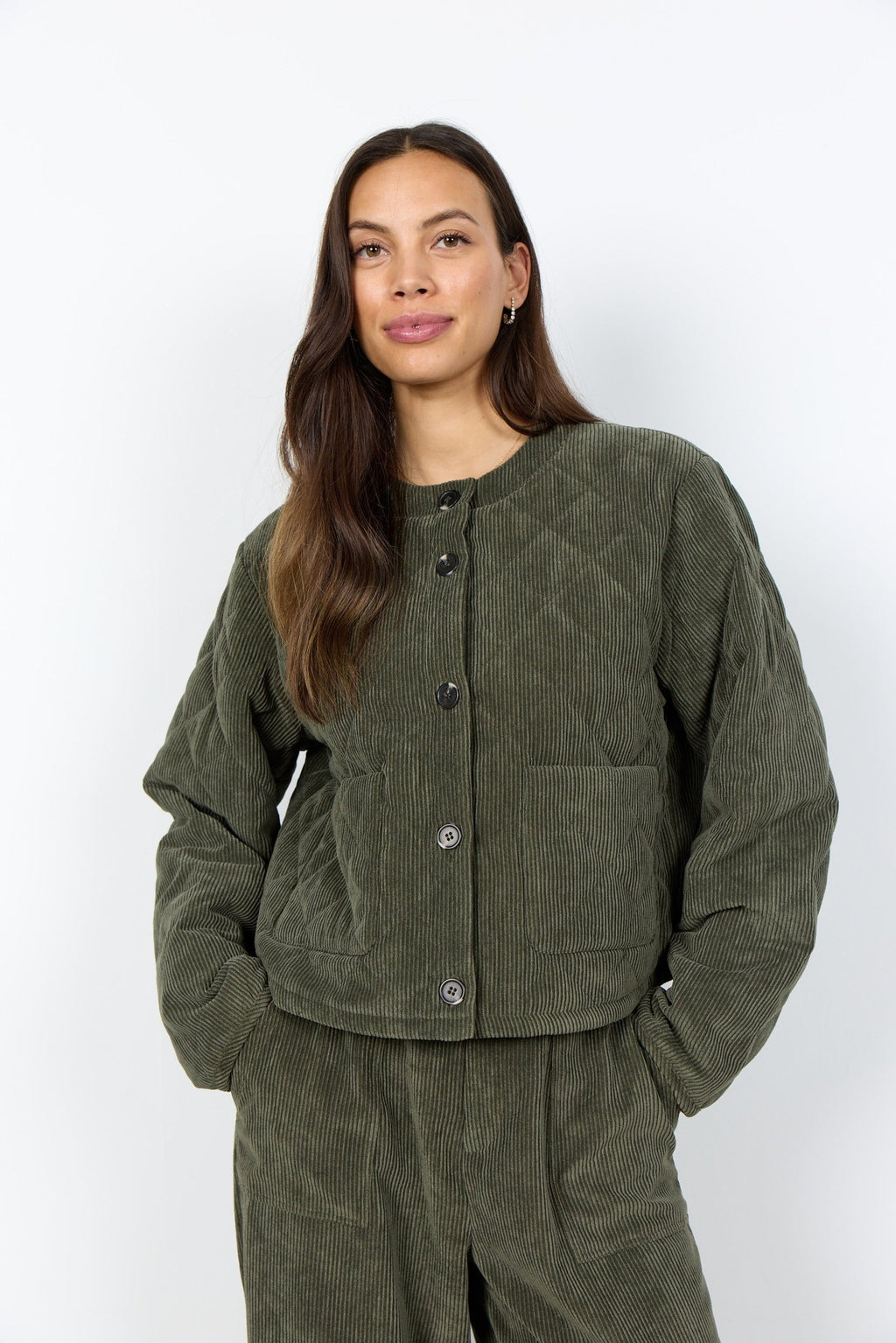 picture of SoyaConcept BINDI 21 Quilted Jacket - Dark Green - Number Two - womens - fashion - clothing - SoyaConcept 1