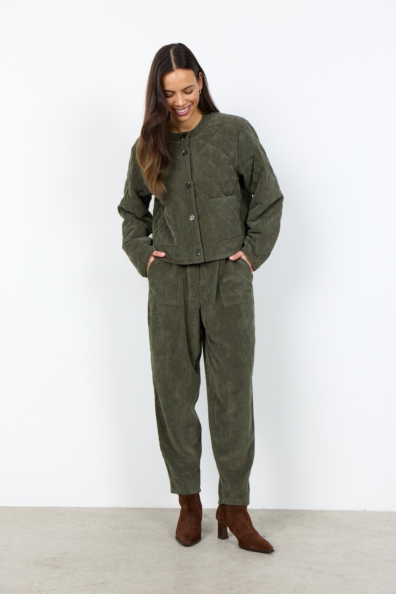 picture of SoyaConcept BINDI 21 Quilted Jacket - Dark Green - Number Two - womens - fashion - clothing - SoyaConcept 2