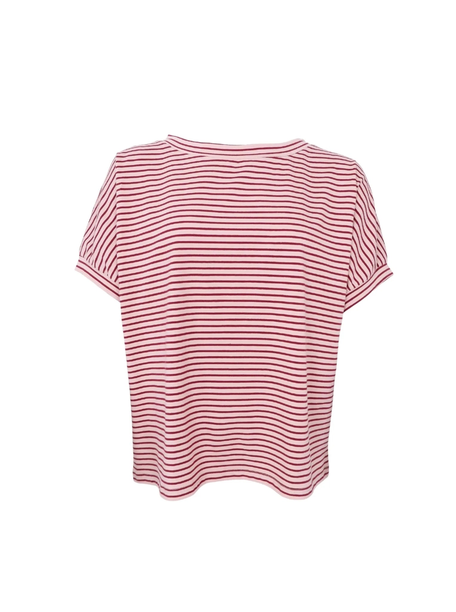 Black Colour Maya Loose Tee - Rose