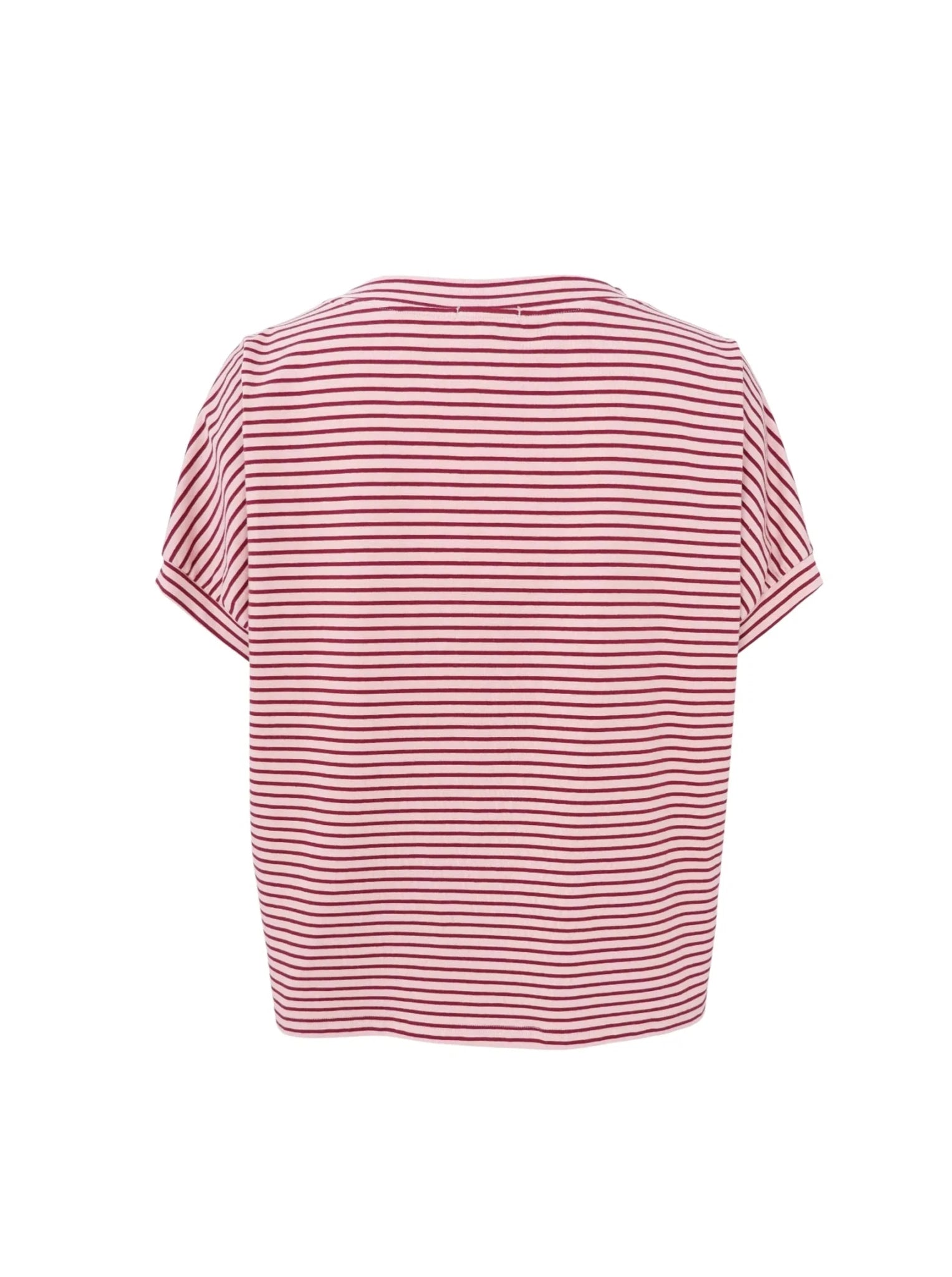Black Colour Maya Loose Tee - Rose