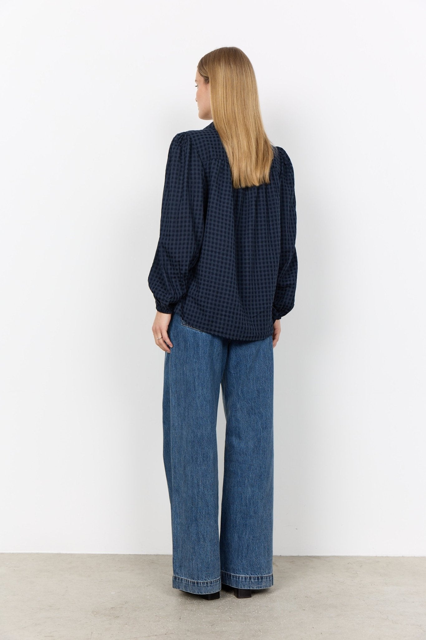 picture of SoyaConcept HEINA YD2 Check Shirt - Dark Navy - Number Two - womens - fashion - clothing - SoyaConcept 4
