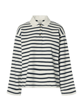 picture of Selected ADA LS Striped Collar Top Dark sapphire/Snow White - Number Two - womens - fashion - Selected Femme 1