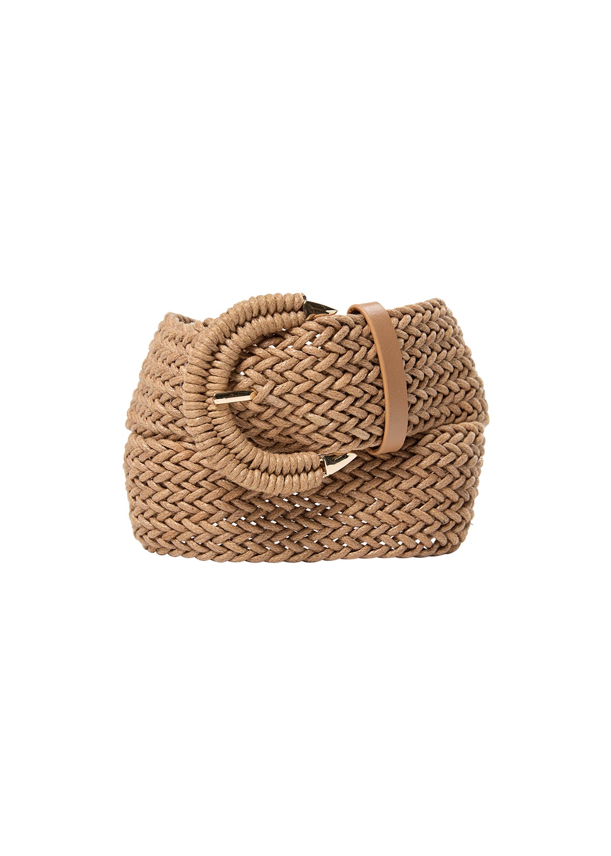 SoyaConcept PANNA 1 Woven Belt Tan