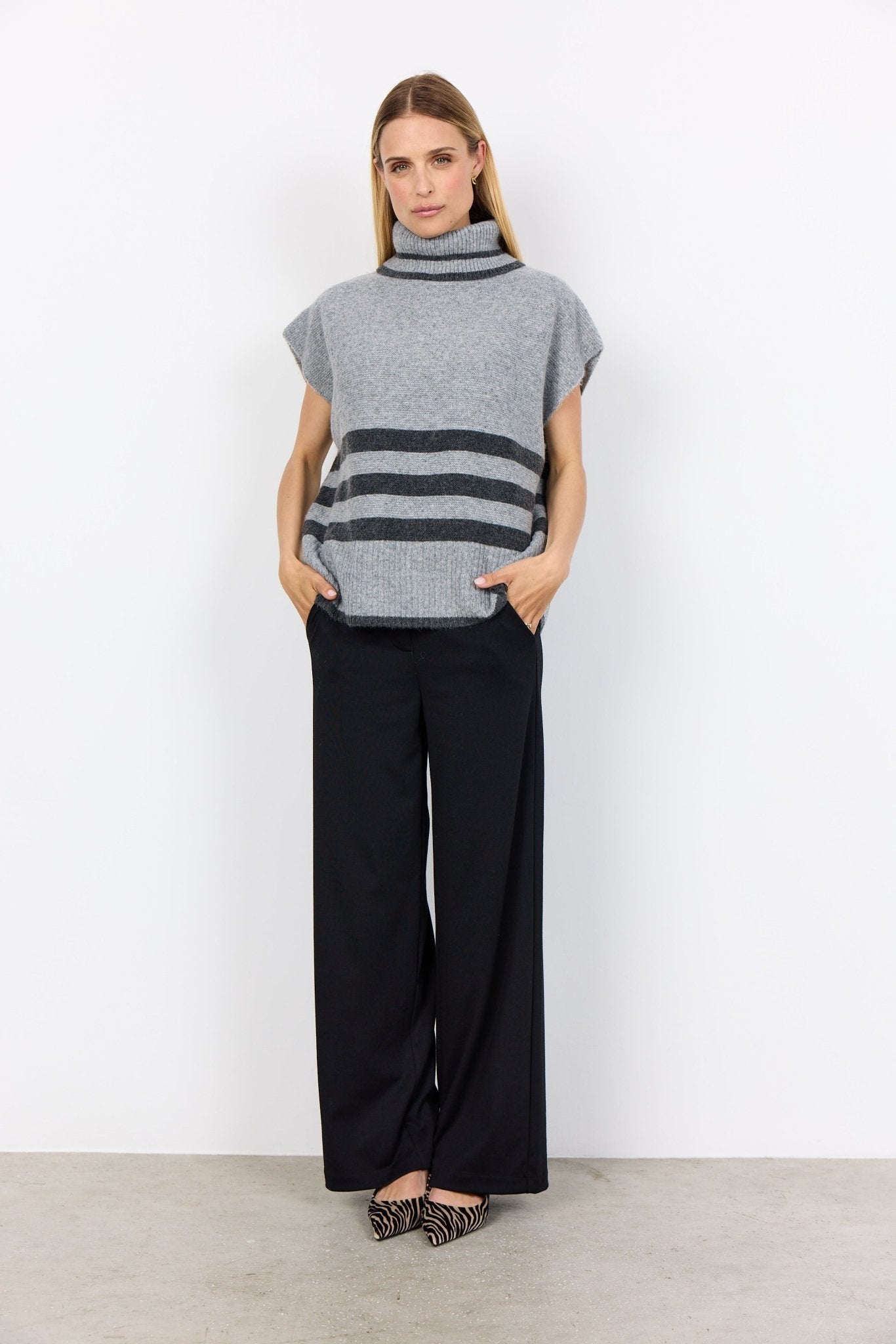 picture of SoyaConcept VIF 1 Waistcoat - Grey - Number Two - womens - fashion - clothing - SoyaConcept 2