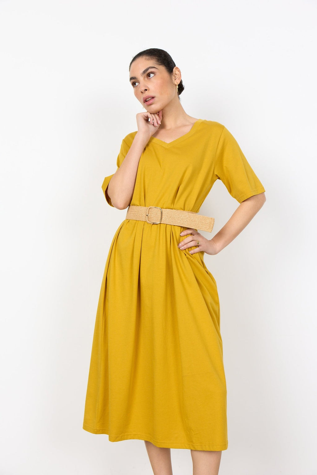 picture of SoyaConcept FAUZIA 1 Raffia Belt - Tan - Number Two - womens - fashion - accessories - SoyaConcept 4