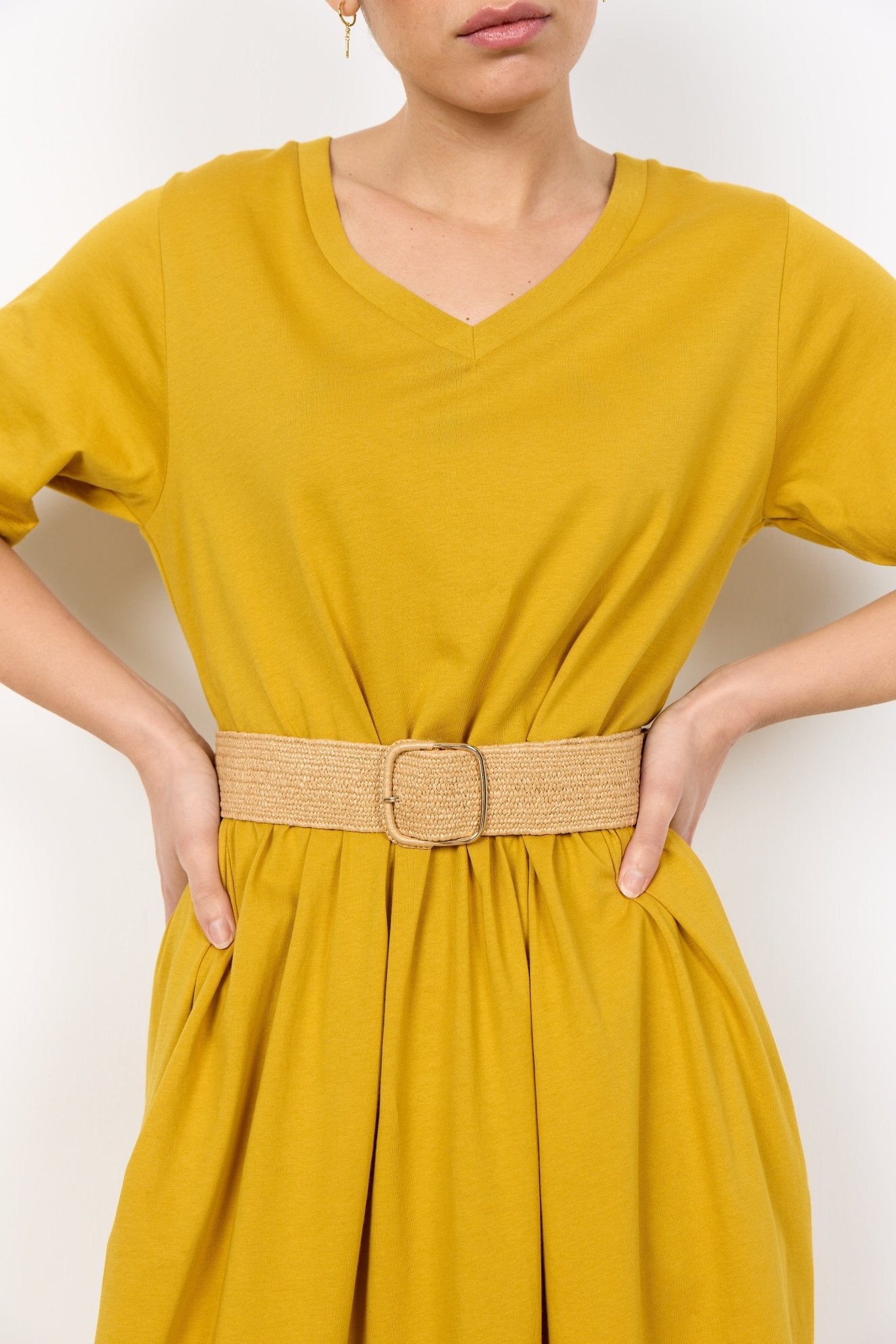 picture of SoyaConcept FAUZIA 1 Raffia Belt - Tan - Number Two - womens - fashion - accessories - SoyaConcept 3