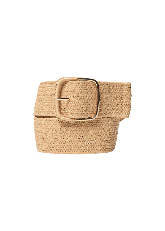 picture of SoyaConcept FAUZIA 1 Raffia Belt - Tan - Number Two - womens - fashion - accessories - SoyaConcept 1