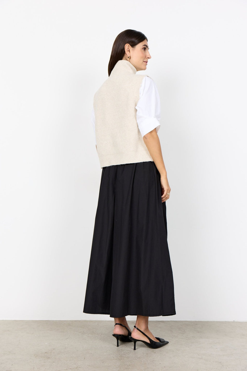 picture of SoyaConcept GITH 1 Waistcoat Knit - Cream Melange - Number Two - womens - fashion - clothing - SoyaConcept 3