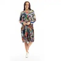 picture of Orientique Bubble Dress Jersey - Hotel California - Number Two - womens - fashion - clothing - Orientique 2