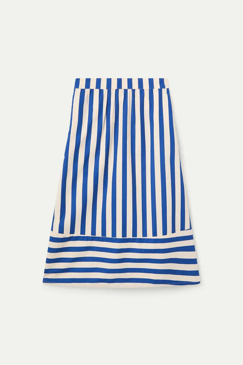 picture of Compania Fantastica 41032 Skirt Stripes - Bamboo Blue - Number Two - womens - fashion - clothing - Compania Fantastica 2