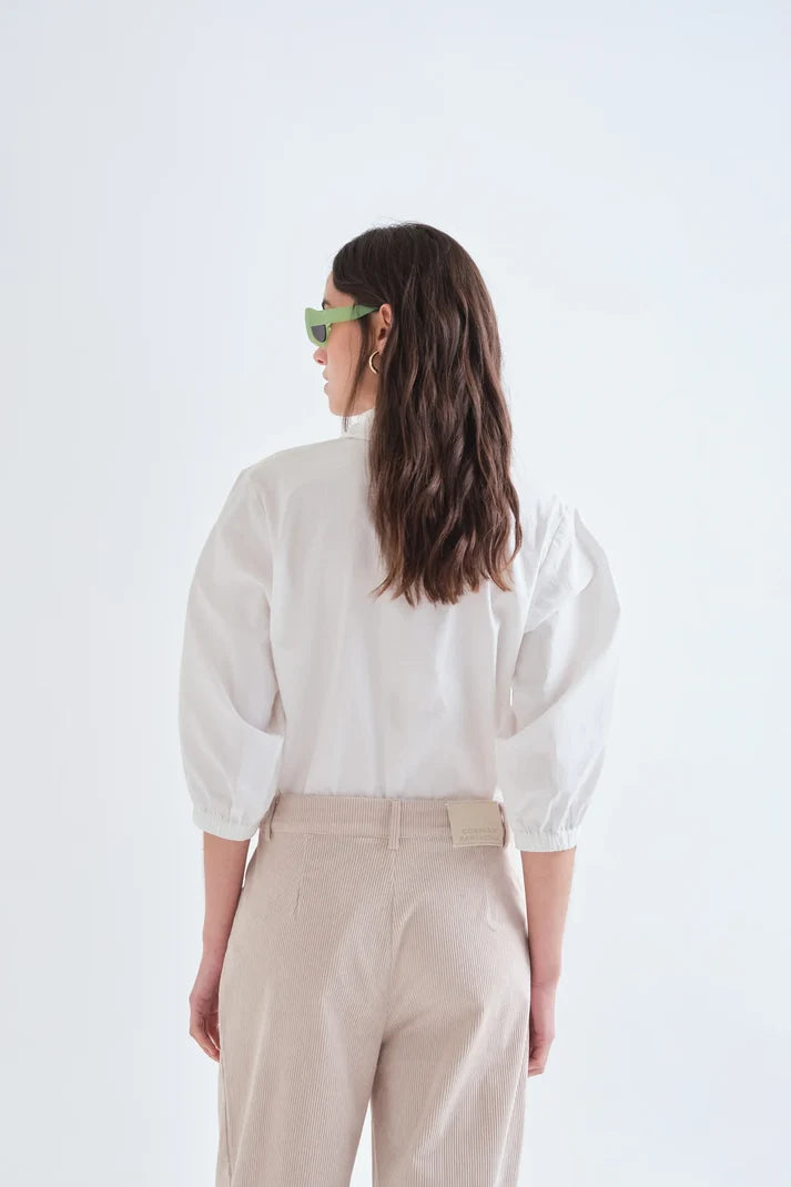 Compania Fantastica 11071 Multi Jewel Button Shirt - White