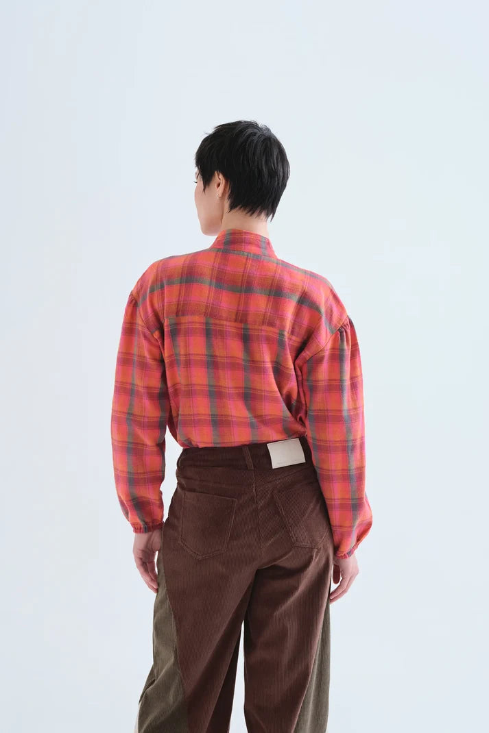 Compania Fantastica 40001 Plaid Shirt - Pink