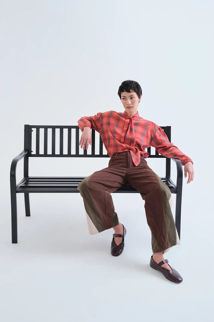 Compania Fantastica 40001 Plaid Shirt - Pink