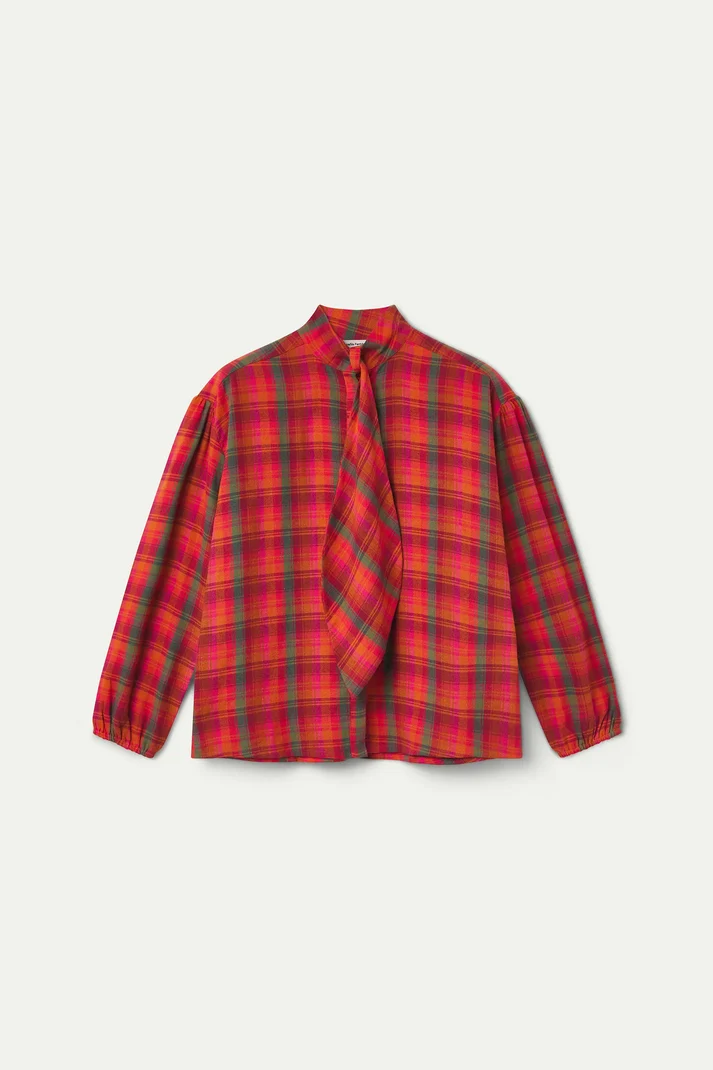 Compania Fantastica 40001 Plaid Shirt - Pink