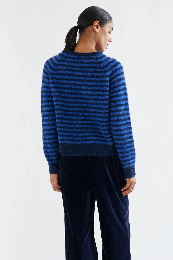 picture of Compania Fantastica 10466 Stripe Jumper - Navy/Blue - Number Two - womens - fashion - clothing - Compania Fantastica 6