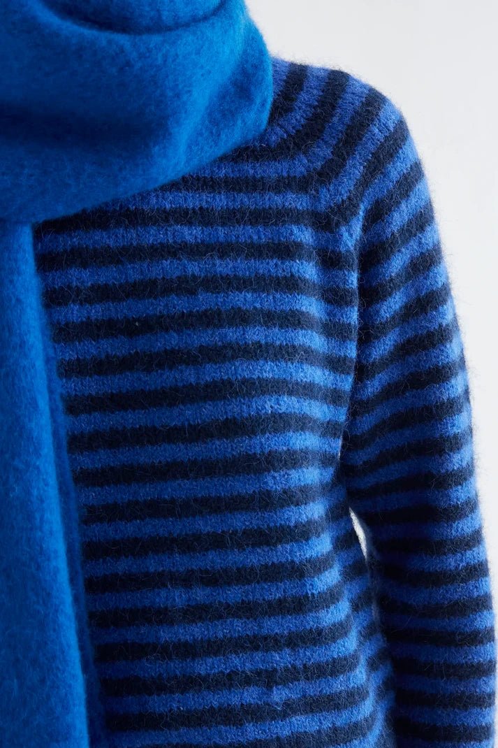 picture of Compania Fantastica 10466 Stripe Jumper - Navy/Blue - Number Two - womens - fashion - clothing - Compania Fantastica 3