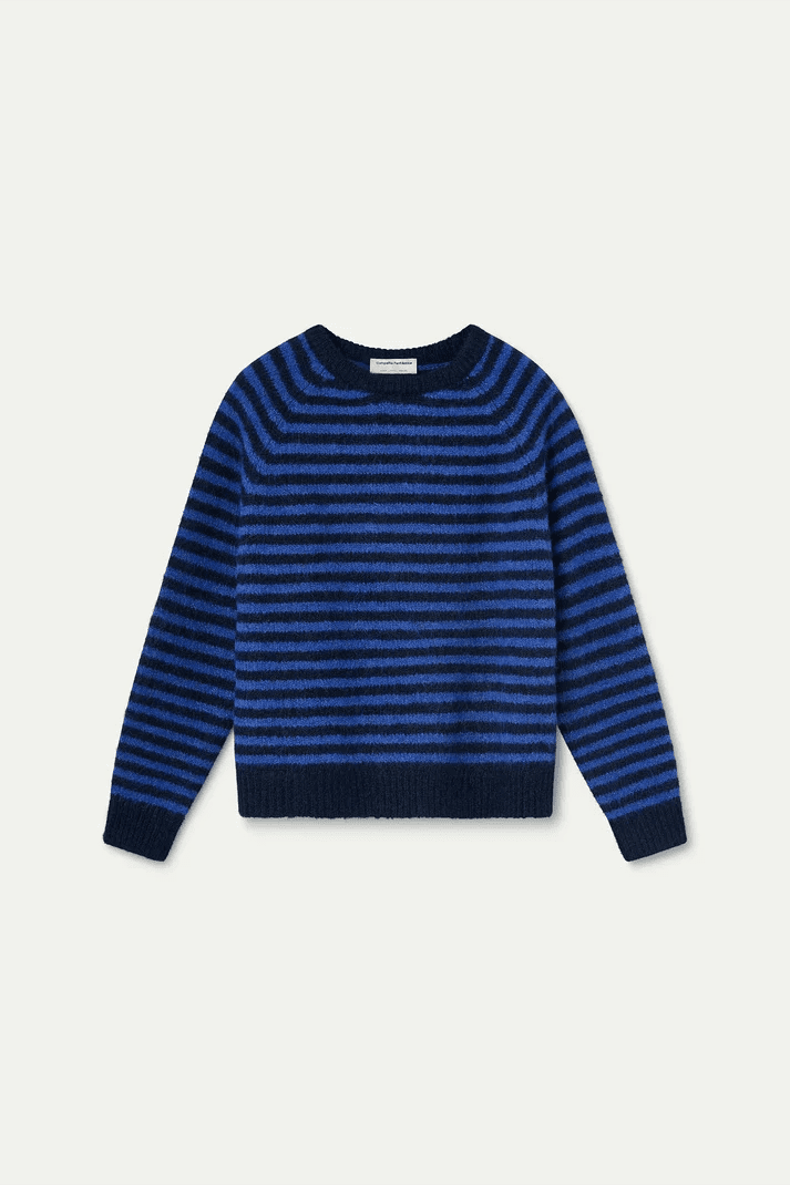 picture of Compania Fantastica 10466 Stripe Jumper - Navy/Blue - Number Two - womens - fashion - clothing - Compania Fantastica 5