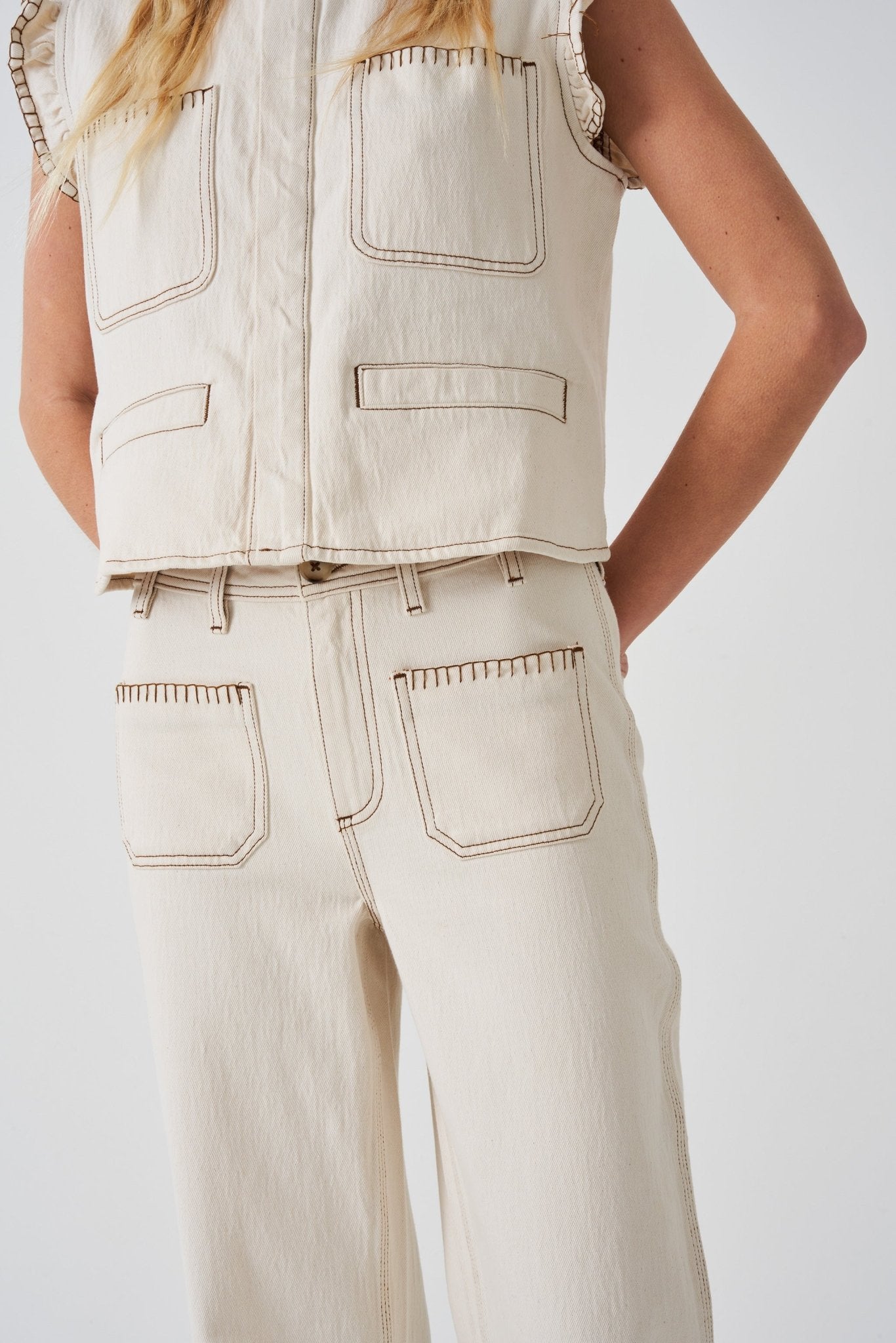 picture of Seventy + Mochi Pablo Waistcoat Ecru - Number Two - womens - fashion - clothing - Seventy + Mochi 5