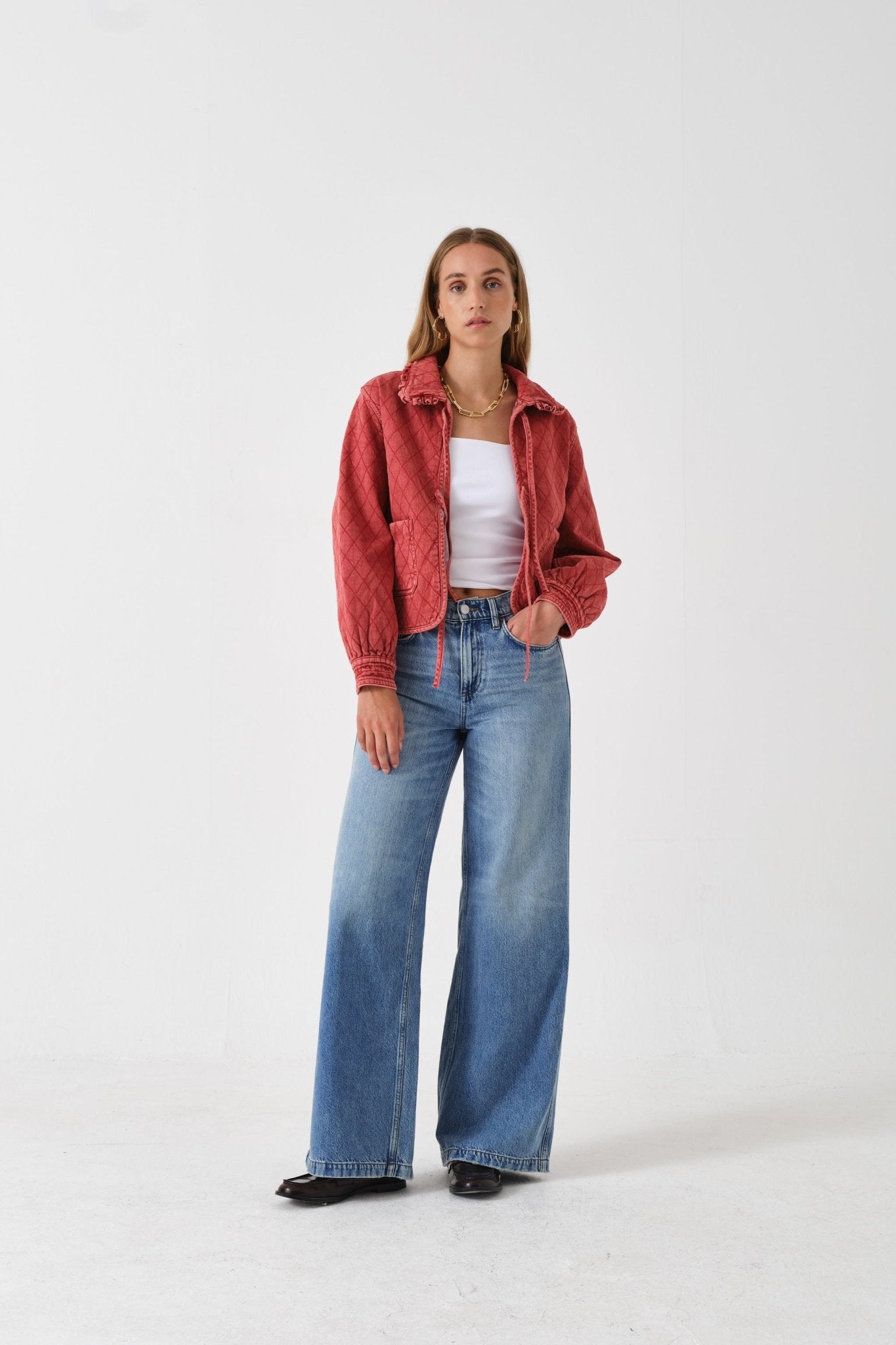 picture of Seventy + Mochi Quilted Heidi Jacket - Vintage Red - Number Two - womens - fashion - clothing - Seventy + Mochi 2