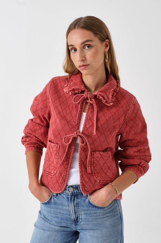 picture of Seventy + Mochi Quilted Heidi Jacket - Vintage Red - Number Two - womens - fashion - clothing - Seventy + Mochi 1