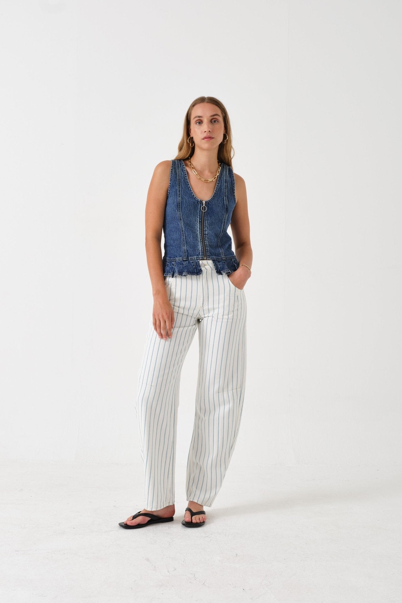 picture of Seventy + Mochi Nina Jean - Faded Stripe - Number Two - womens - fashion - clothing - Seventy + Mochi 1