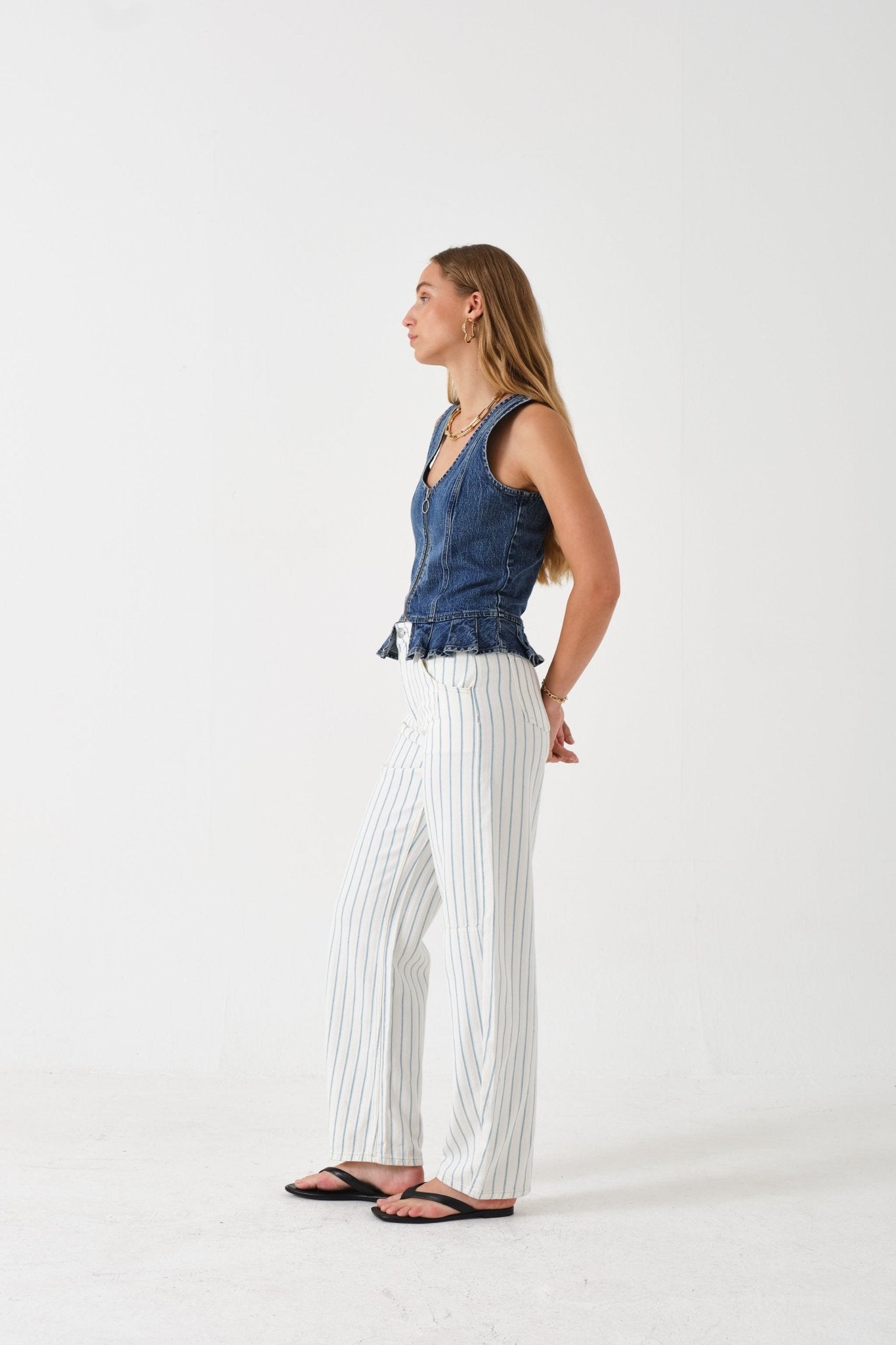 picture of Seventy + Mochi Nina Jean - Faded Stripe - Number Two - womens - fashion - clothing - Seventy + Mochi 3
