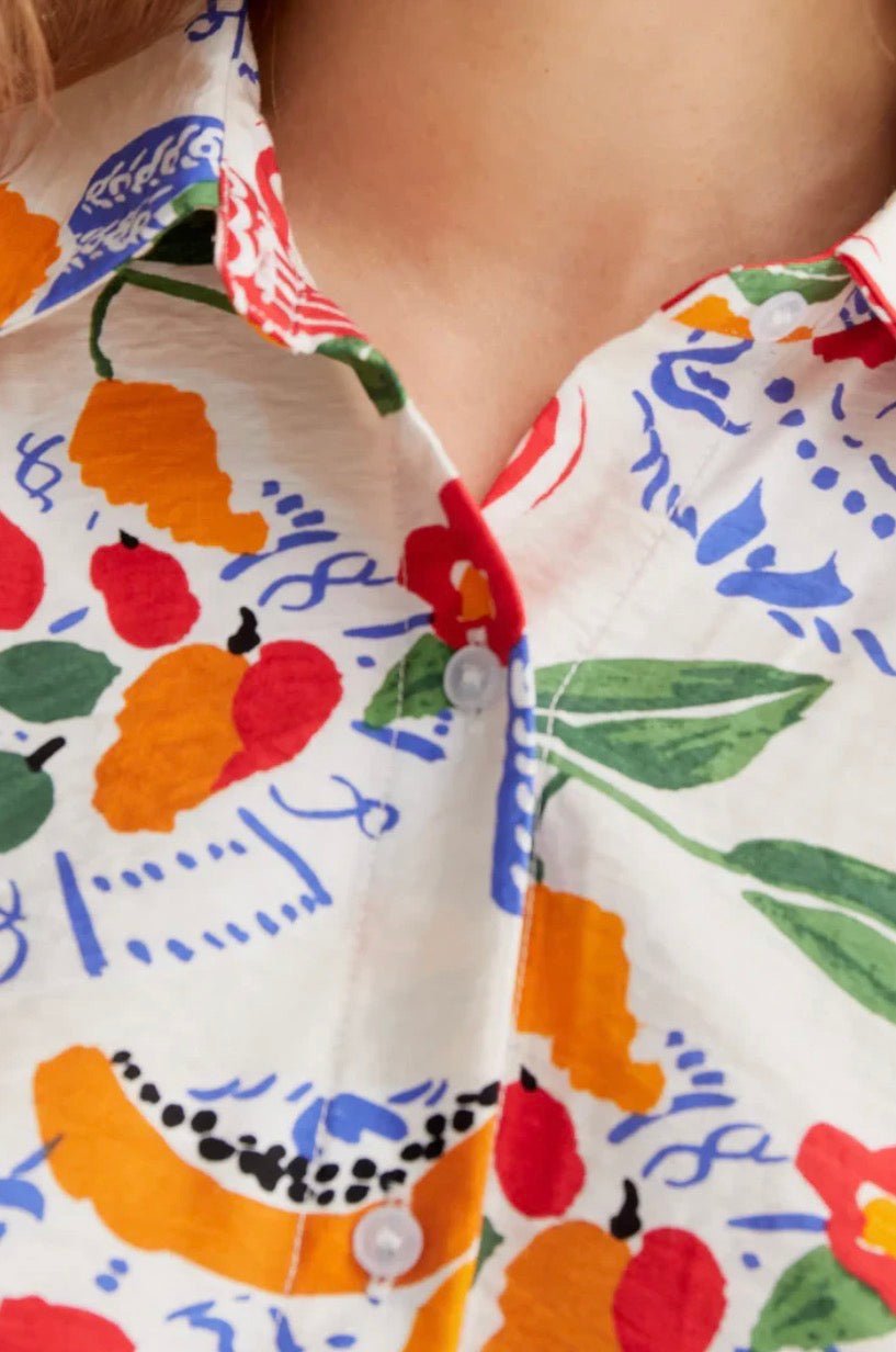 picture of Compania Fantastica 11004 Fruity Still Life Shirt - Red Multi - Number Two - womens - fashion - clothing - Compania Fantastica 2