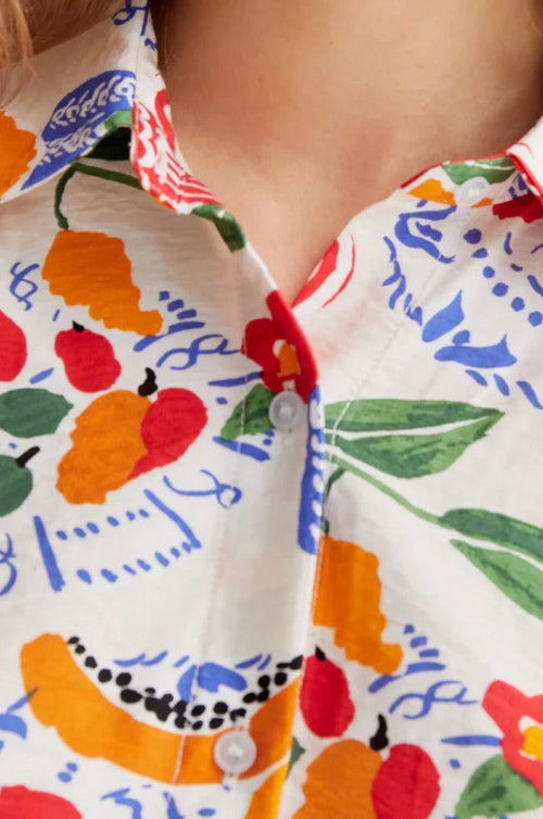 picture of Compania Fantastica 11004 Fruity Still Life Shirt - Red Multi - Number Two - womens - fashion - clothing - Compania Fantastica 2