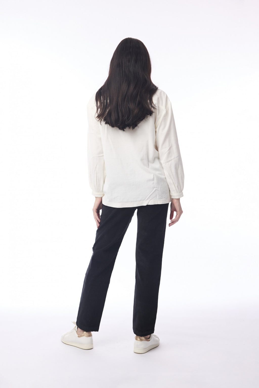 picture of Orientique Cord Slim Trouser - Black - Number Two - womens - fashion - clothing - Orientique 3