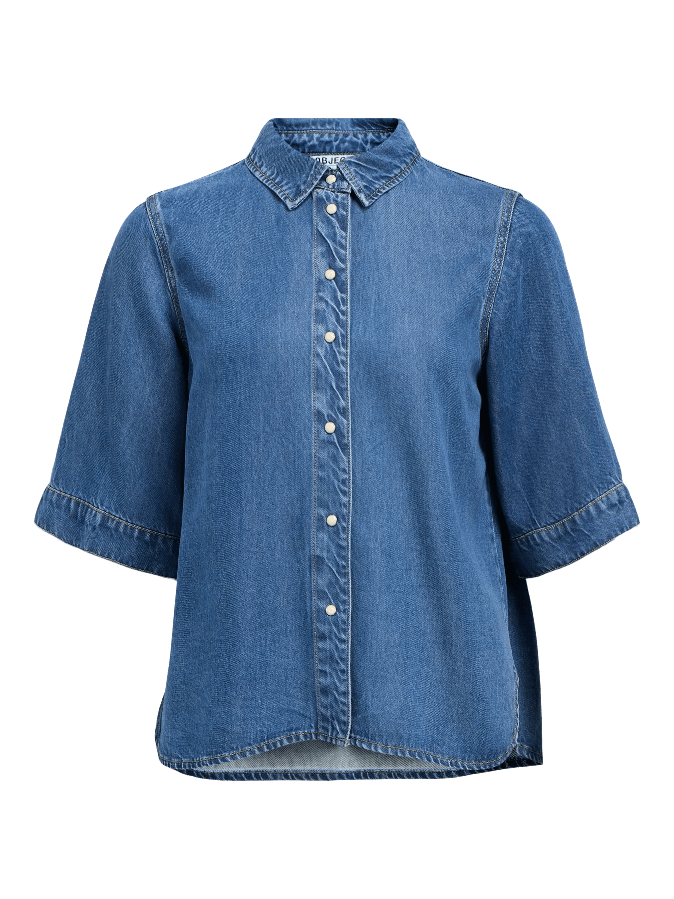 picture of Object Frame 2/4 Denim Top - Medium Blue Denim - Number Two - womens - fashion - clothing - Object 2