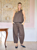 Black Colour Mallu Barrel Pant - Espresso