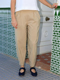picture of Black Colour DAVINA Barrel Trouser - Sand - Number Two - womens - fashion - clothing - Black Colour 1