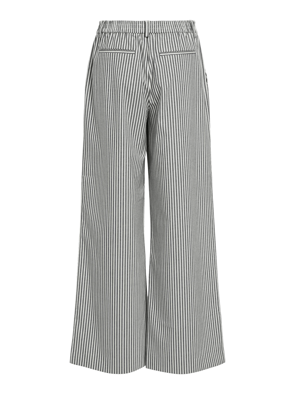 picture of Object Lisa Wide Trouser - Cloud Dancer/Sky Stripe - Number Two - womens - fashion - clothing - Object 4