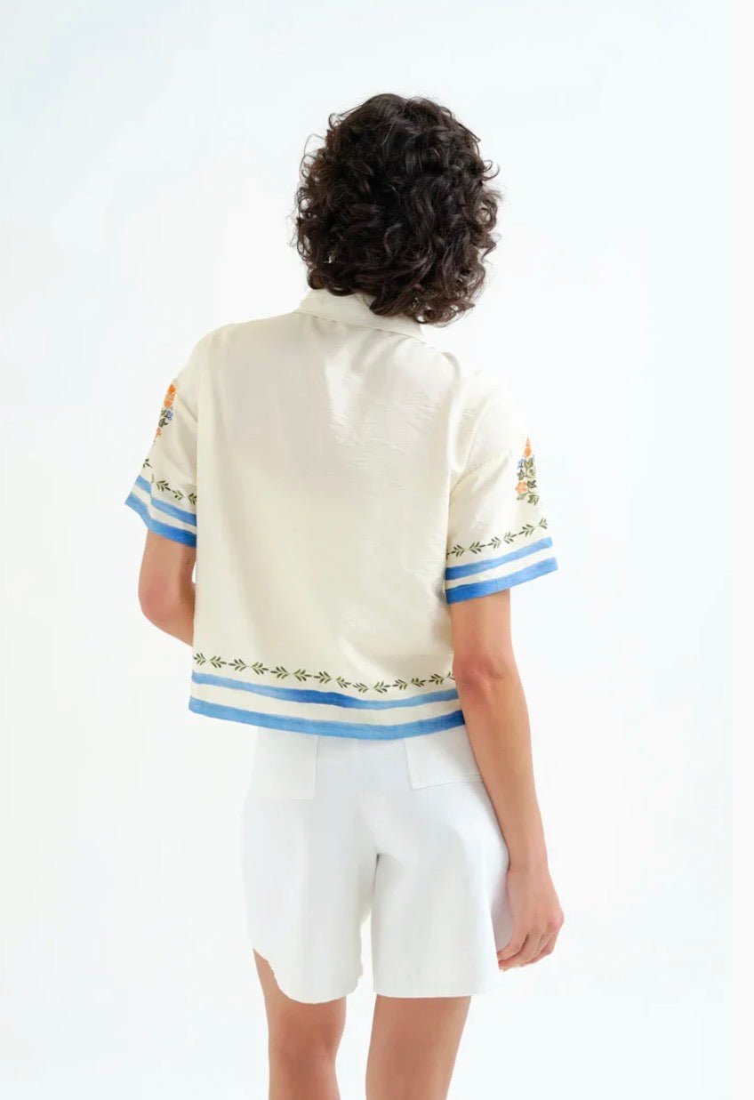picture of Compania Fantastica 11119 Palm & Mermaid Shirt - Multi - Number Two - womens - fashion - clothing - Compania Fantastica 4