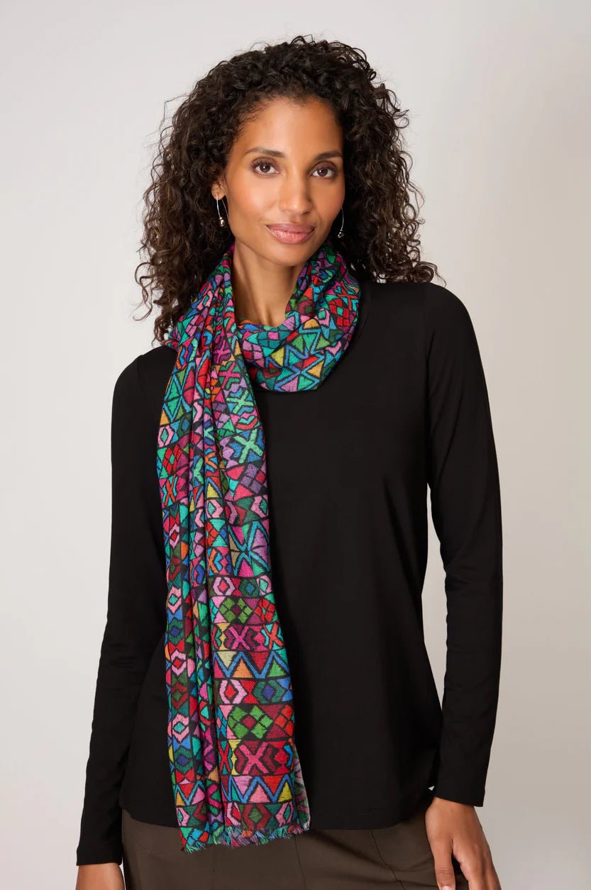 picture of Sahara Peruvian Stitched Scarf - Multi - Number Two - womens - fashion - accessories - Sahara 4