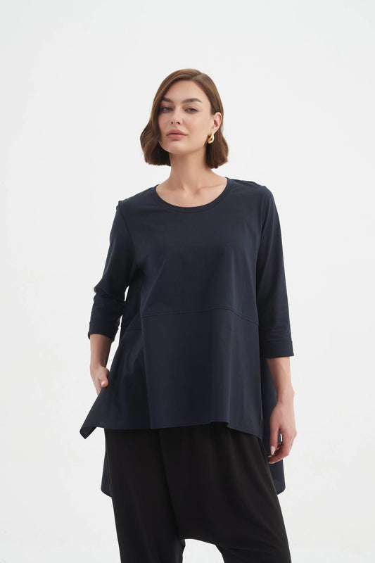 picture of Tirelli Ava Top - Navy - Number Two - womens - fashion - clothing - Tirelli 1