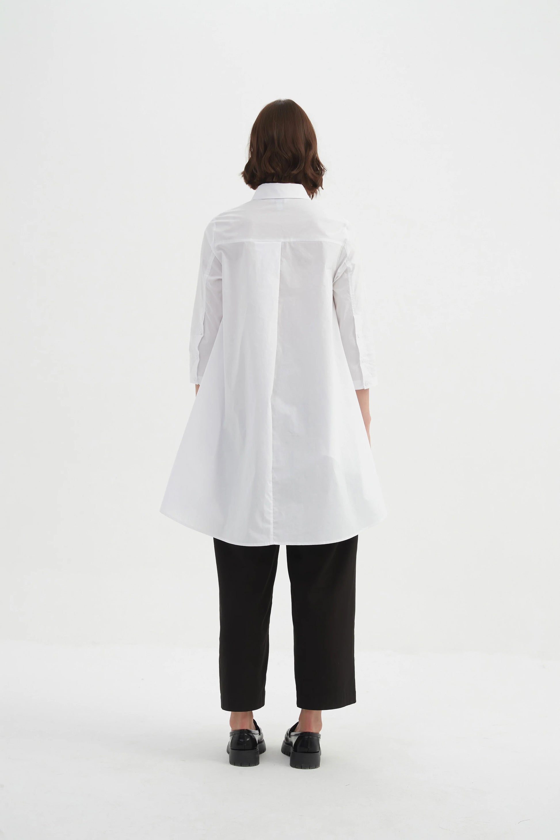 picture of Tirelli Swing Back Shirt - White - Number Two - womens - fashion - clothing - Tirelli 5