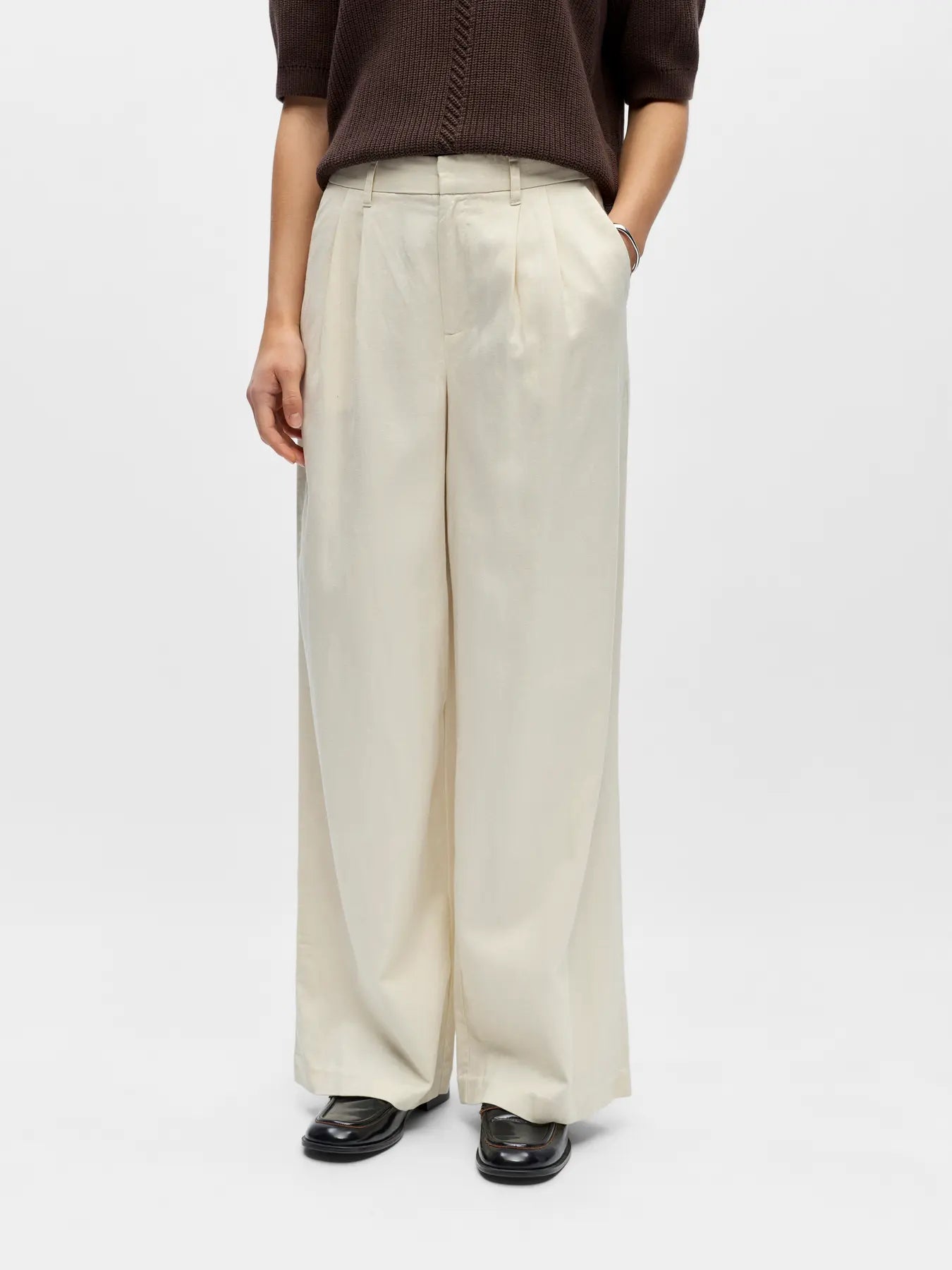 picture of Object Tuba Wide Trouser - Birch - Number Two - womens - fashion - clothing - Object 1