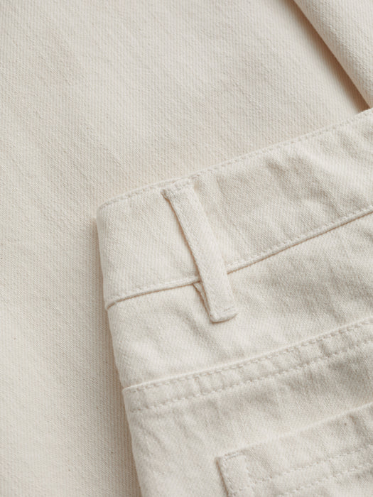 Seasalt Barnes Wide Leg Crop Jeans Ecru