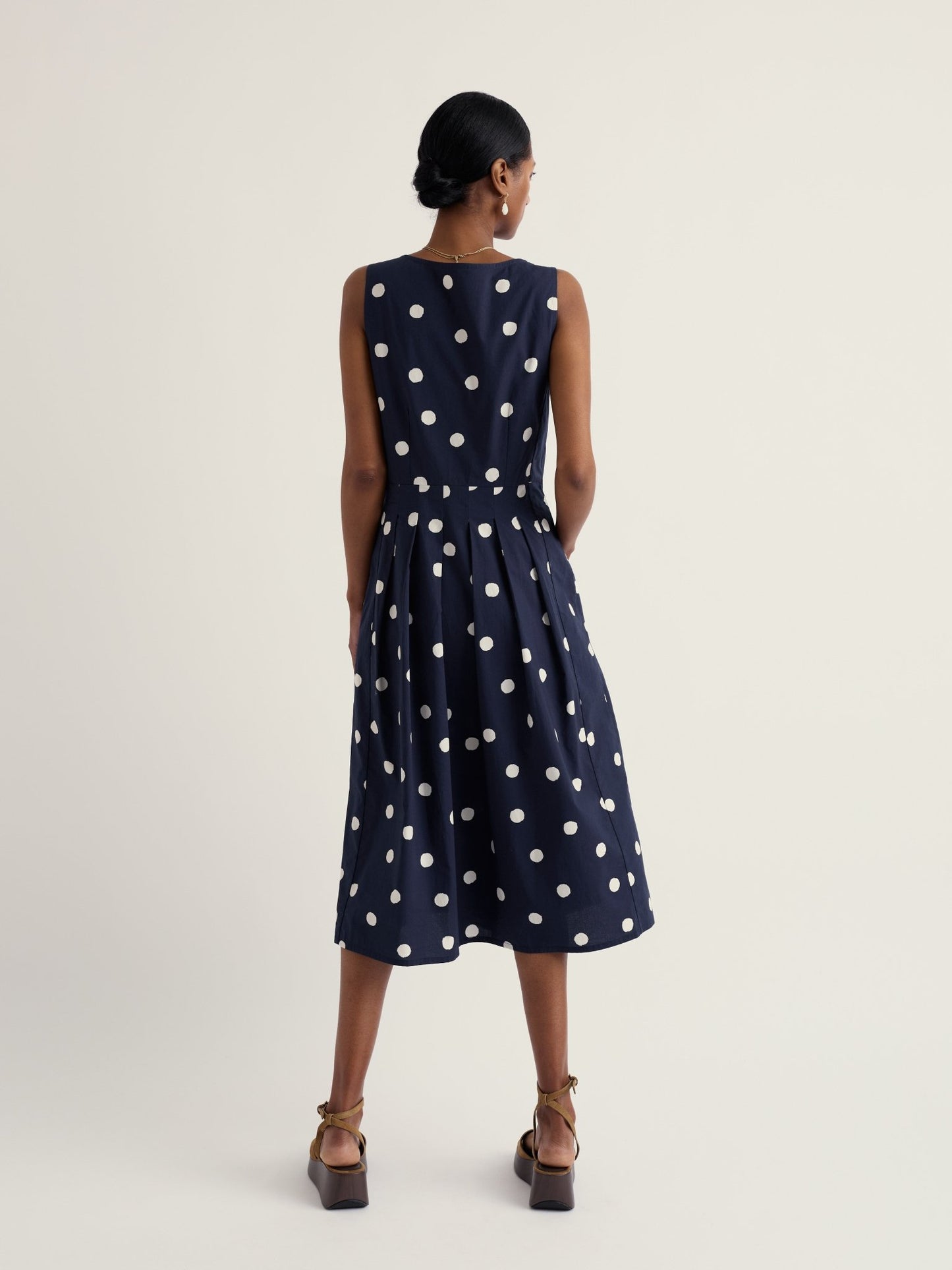 picture of Seasalt Belle Dress - Spot Marine - Number Two - womens - fashion - clothing - Seasalt 4