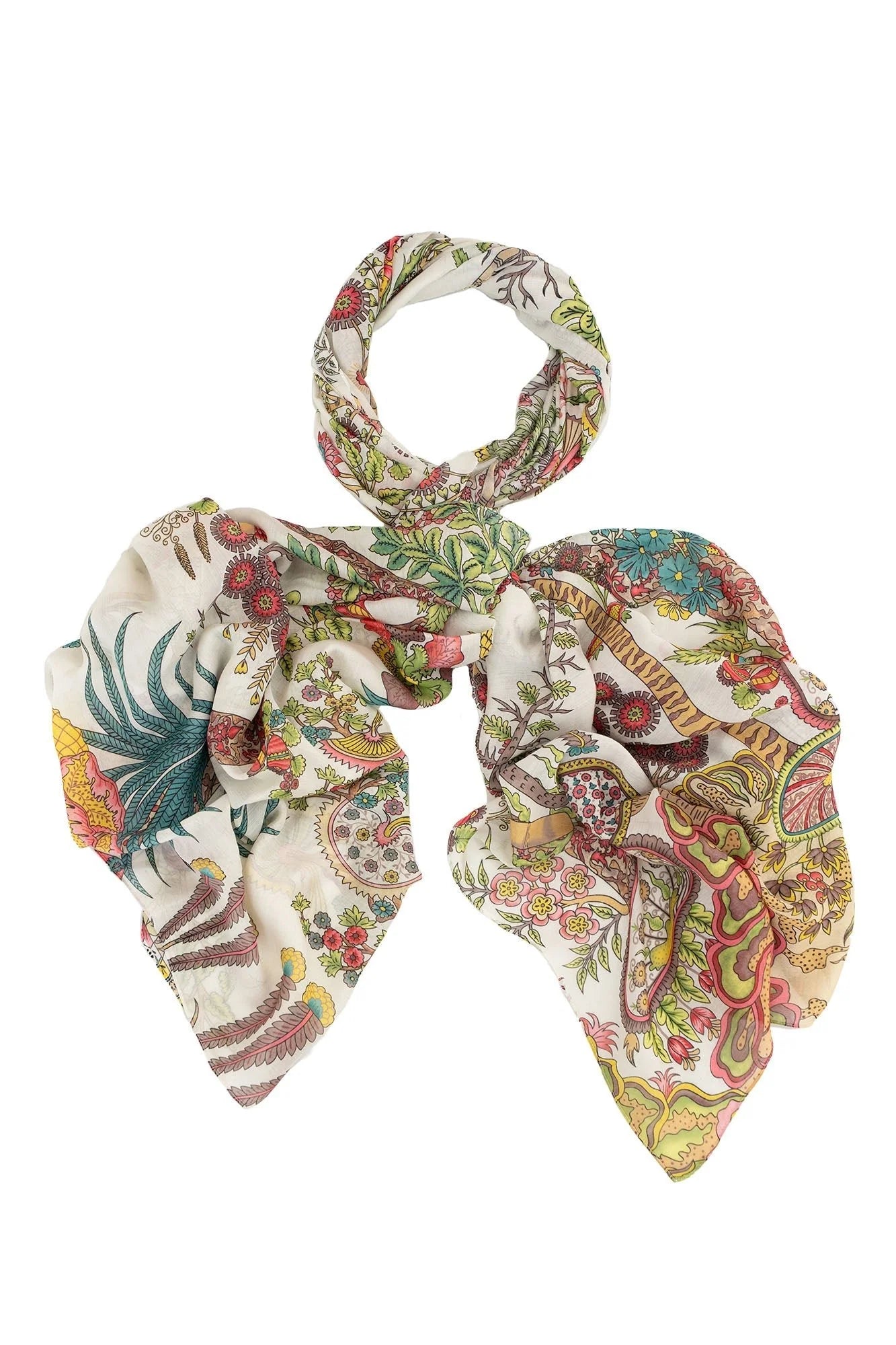 picture of One Hundred Stars Scarf - Boho Garden Ecru - Number Two - womens - fashion - accessories - One Hundred Stars 2