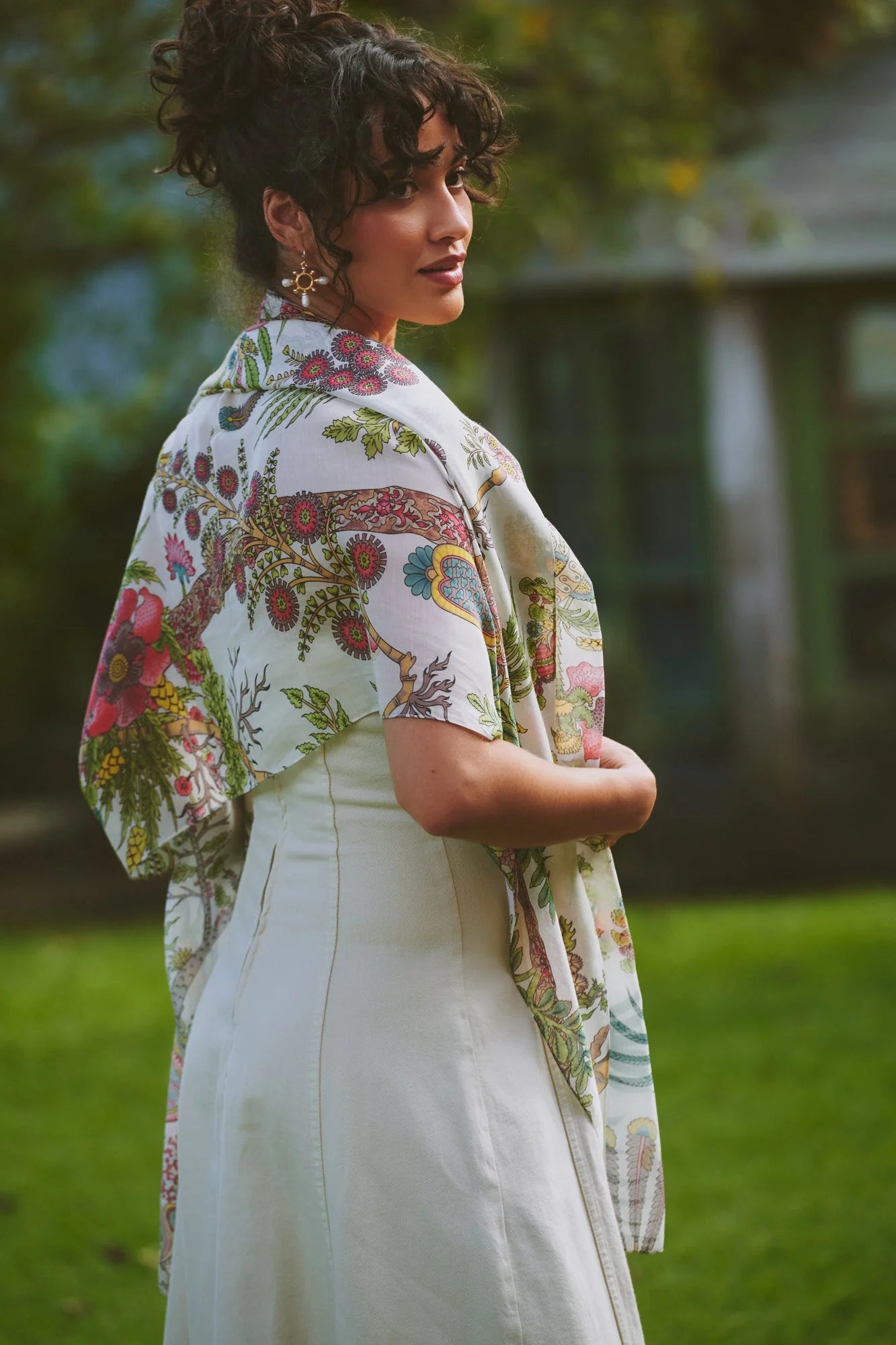picture of One Hundred Stars Scarf - Boho Garden Ecru - Number Two - womens - fashion - accessories - One Hundred Stars 3