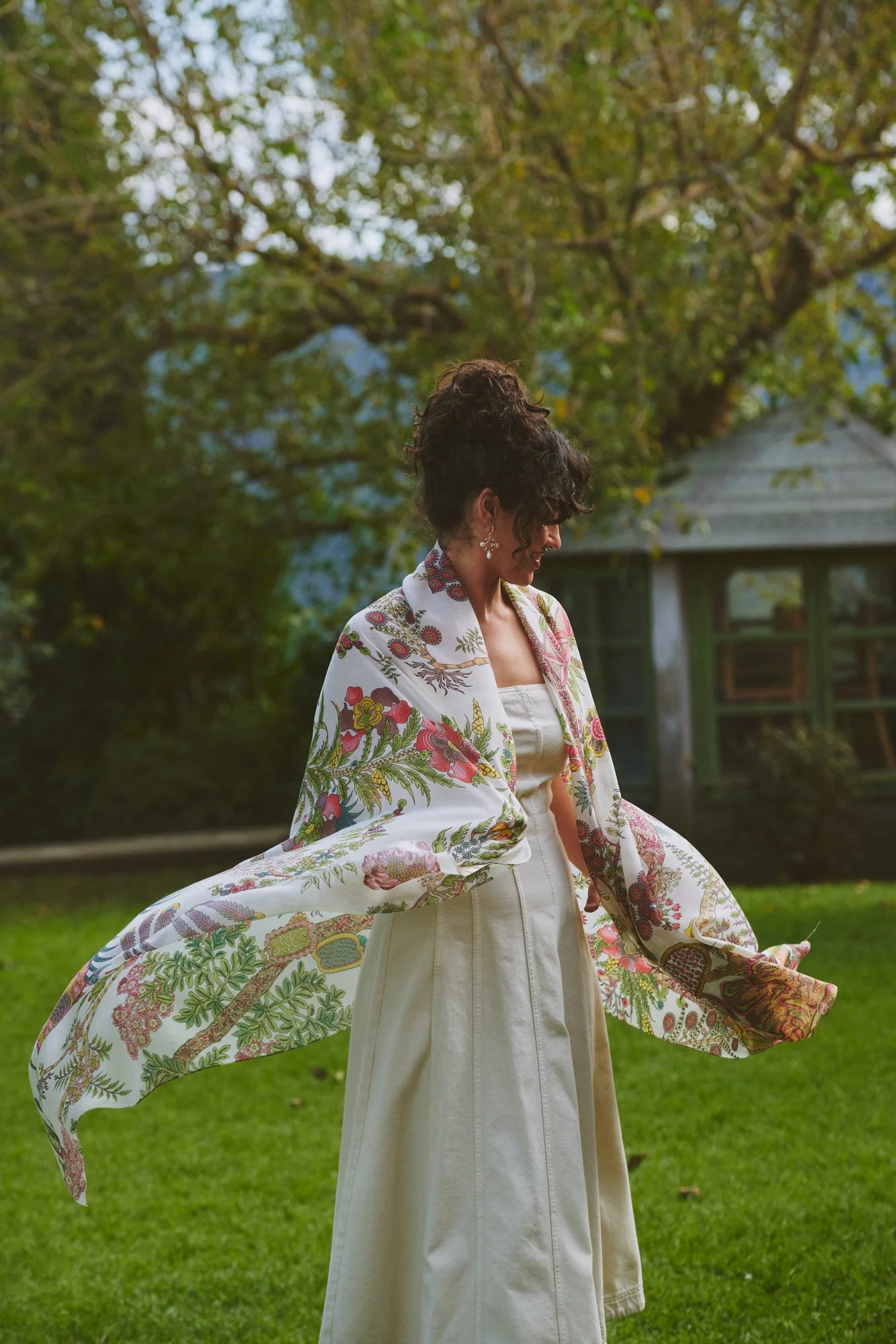 picture of One Hundred Stars Scarf - Boho Garden Ecru - Number Two - womens - fashion - accessories - One Hundred Stars 1