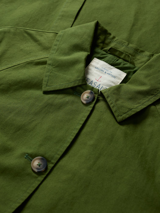 Seasalt Boscastle Organic Cotton Mac Forest Green