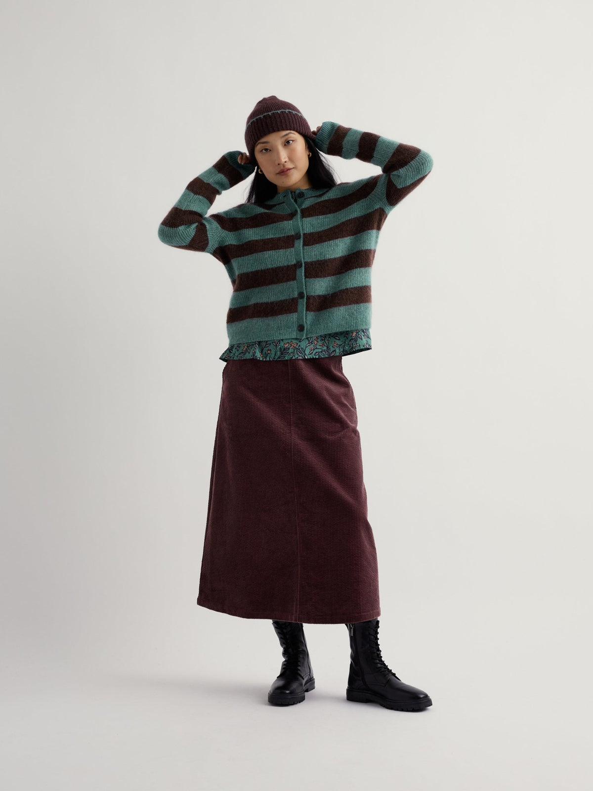 picture of Seasalt Burnished Light Cardigan - Hare Bell Seedbed Dune Grass - Number Two - womens - fashion - clothing - Seasalt 2