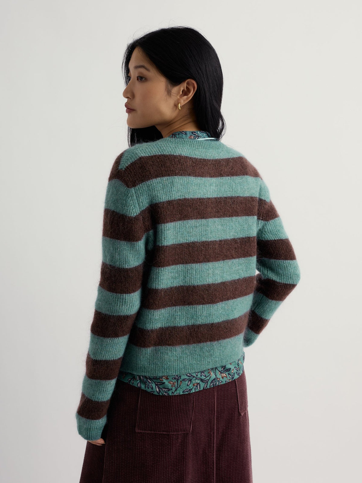 picture of Seasalt Burnished Light Cardigan - Hare Bell Seedbed Dune Grass - Number Two - womens - fashion - clothing - Seasalt 3