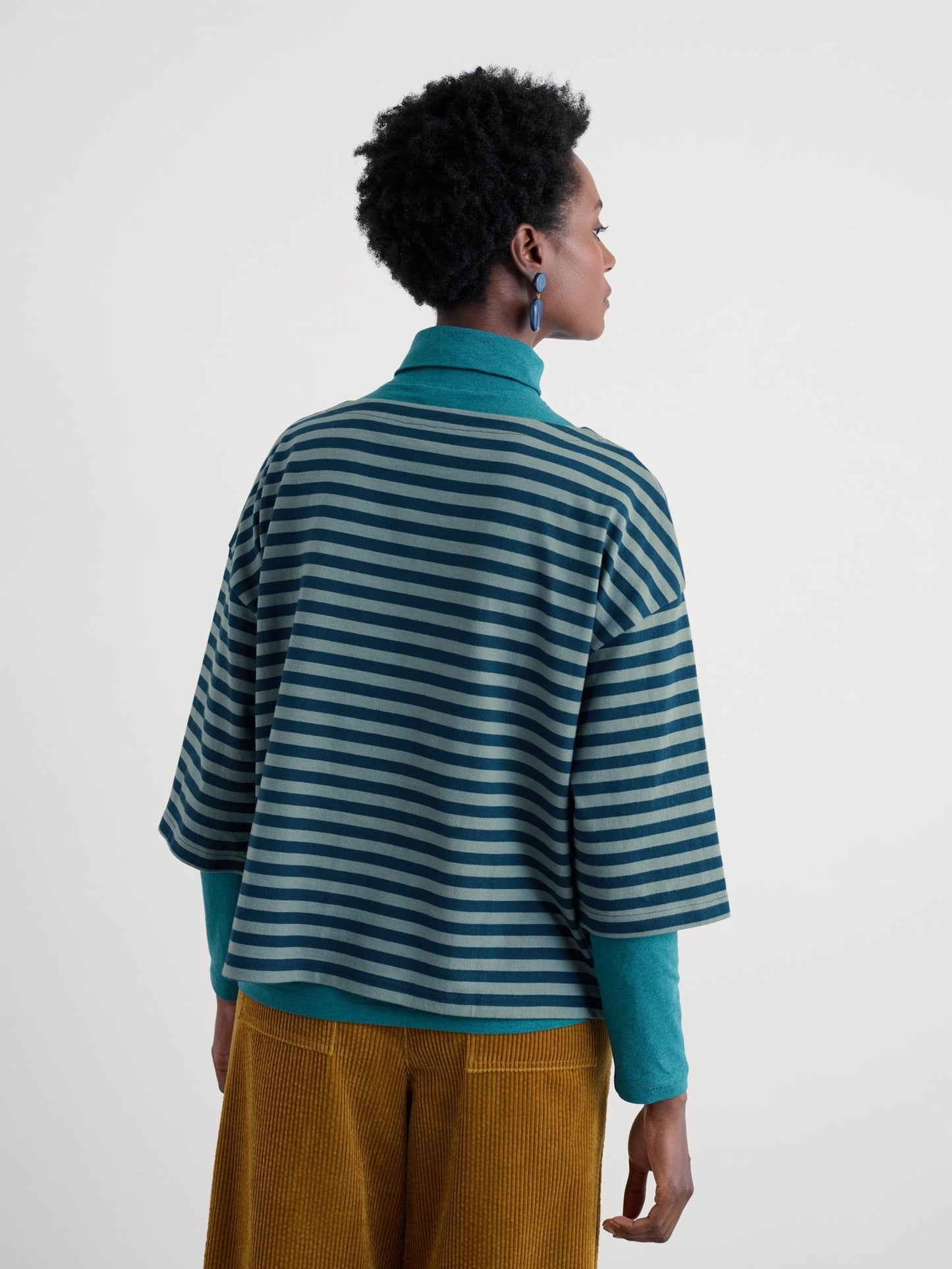 picture of Seasalt Buryan Top - Mini Cornish Lichen - Number Two - womens - fashion - clothing - Seasalt 5