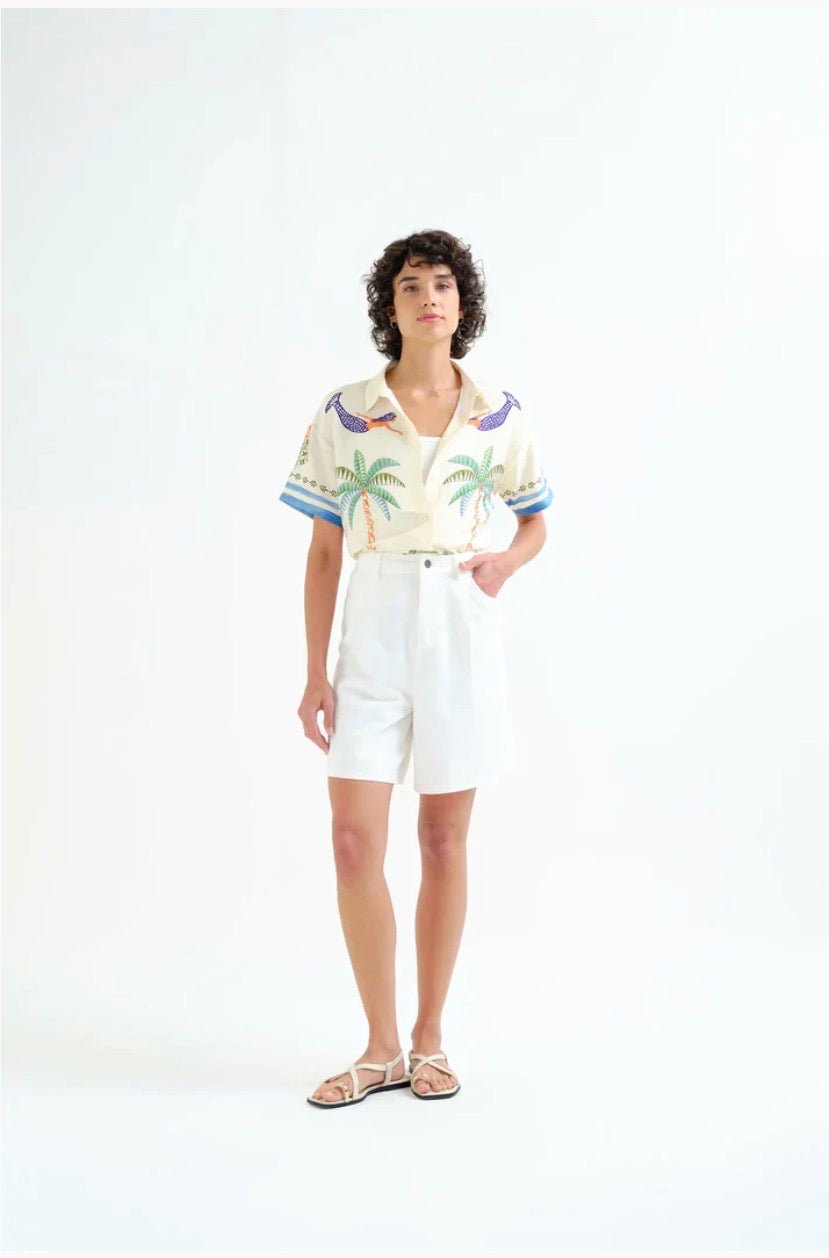 picture of Compania Fantastica 11119 Palm & Mermaid Shirt - Multi - Number Two - womens - fashion - clothing - Compania Fantastica 3