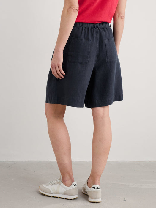 Seasalt Clover Bloom Linen Shortss Maritime